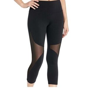ALO Yoga Black High-Waisted Mesh Leggings